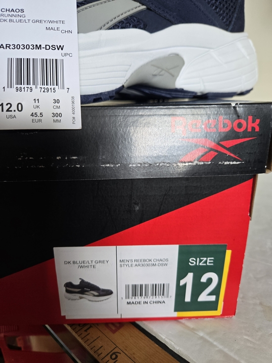 Reebok Men\'s Navy Blue Lightweight Running I2 Navy White Sneakers New main image 5